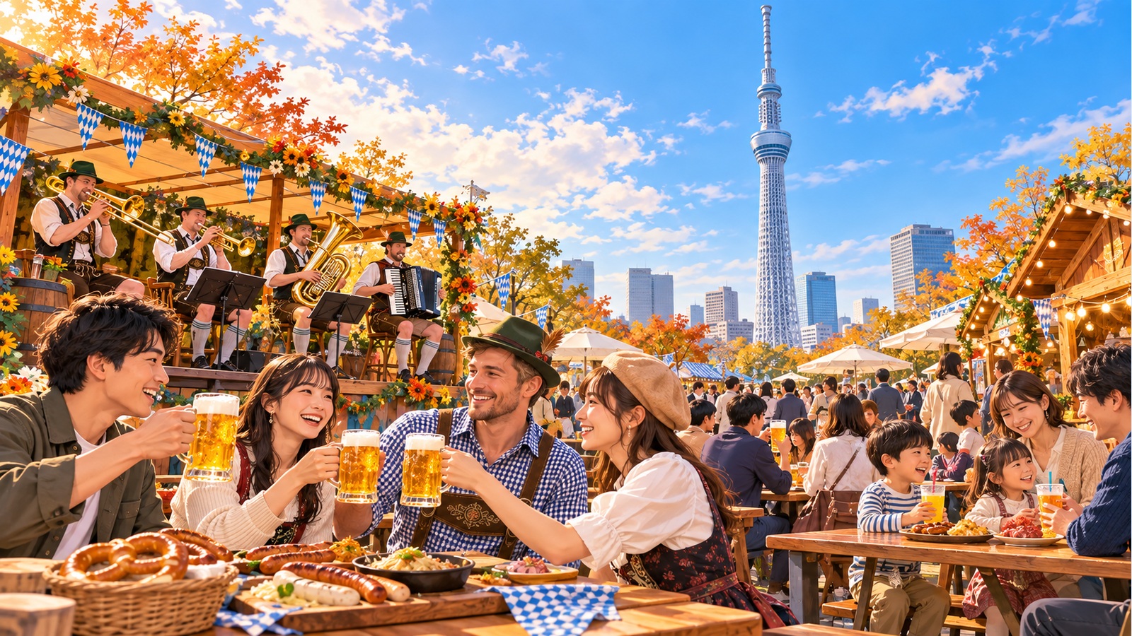 東京スカイツリータウンでオクトーバーフェスト2026開催中　ビール・グルメ・生演奏を満喫