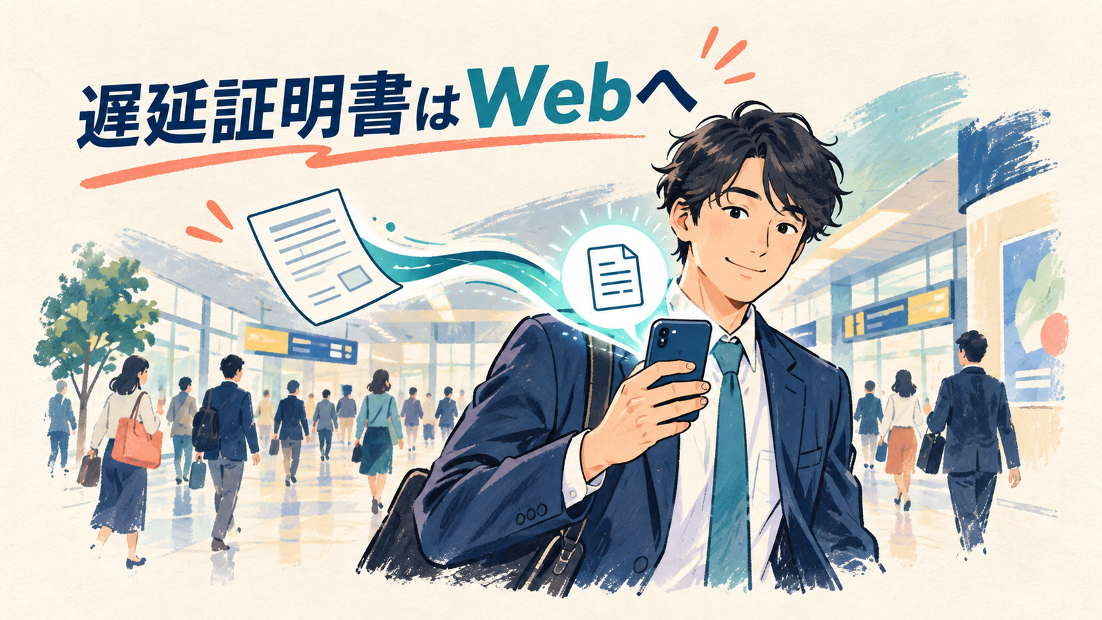 TXの紙の遅延証明書、11月1日から配布終了｜Web・アプリでの確認方法