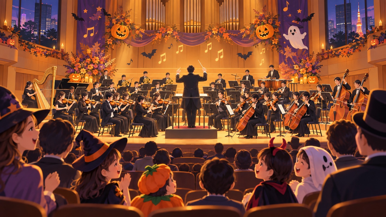 東京国際フォーラムでハロウィン・クラシックス　10月31日｜1時間版と夕方公演を比較